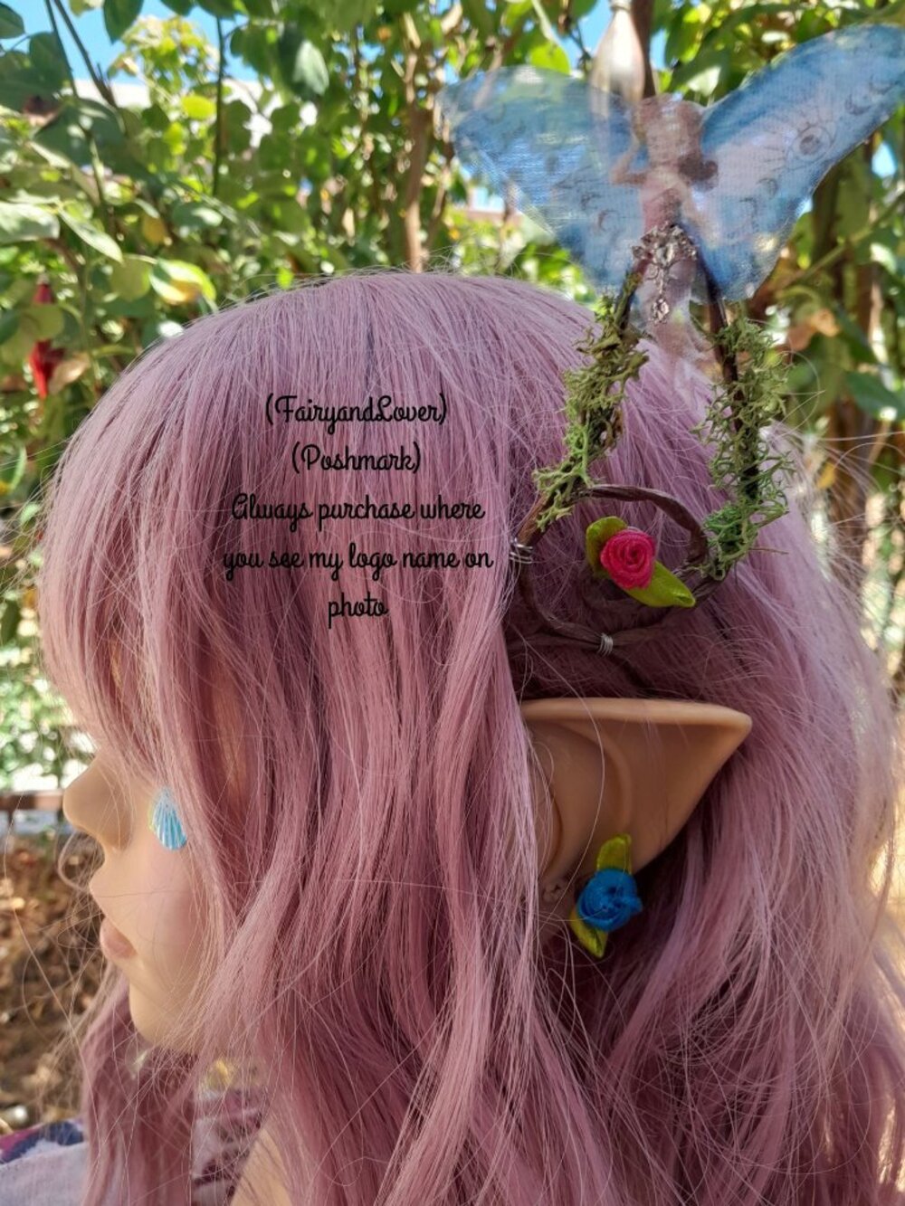 Silvermist tinkerbell ear cuff wrap earrings, woodland accessory gift
